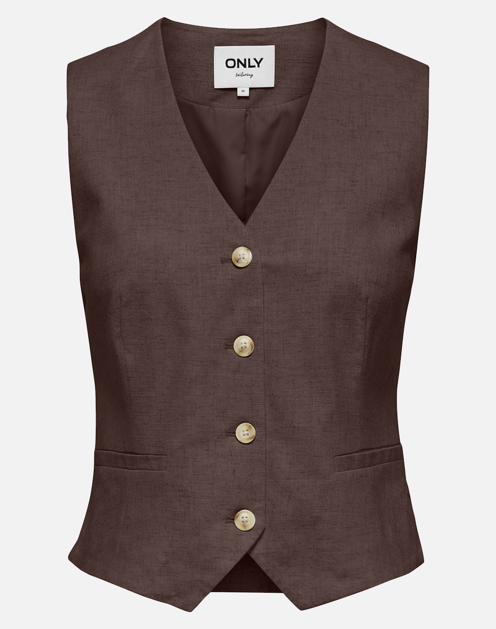 ONLY ONLSIESTA S/L LINEN BL VEST TLR