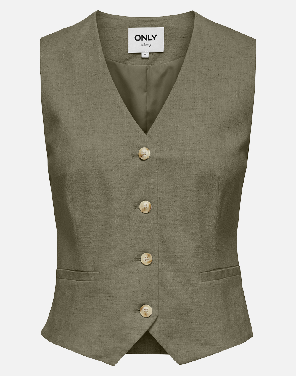 ONLY ONLSIESTA S/L LINEN BL VEST TLR