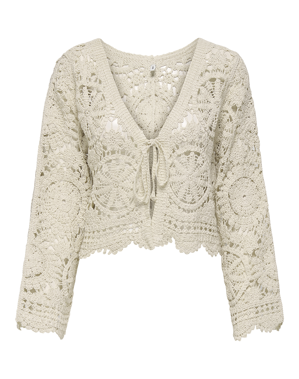 ONLY ONLWATERLY LS CROCHET TIE CARDIGAN KNT