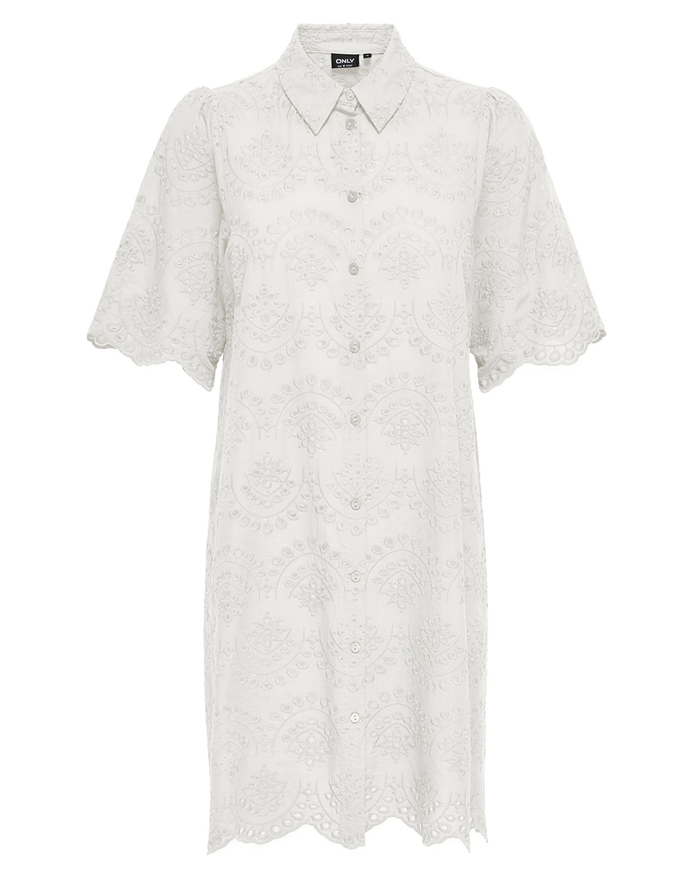 ONLY ONLVALAIS SS EMB. DRESS WVN FR