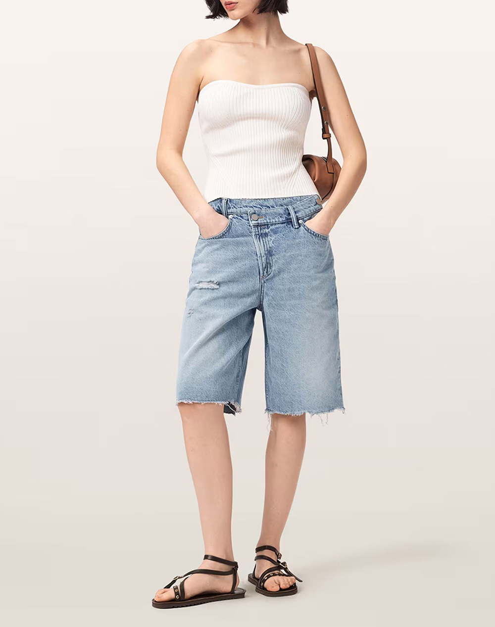 ALL SAINTS AKI CROSSOVER SHORT