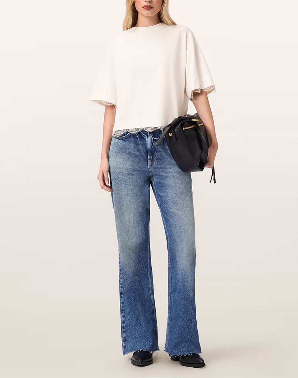 ALL SAINTS NIA LACE TEE