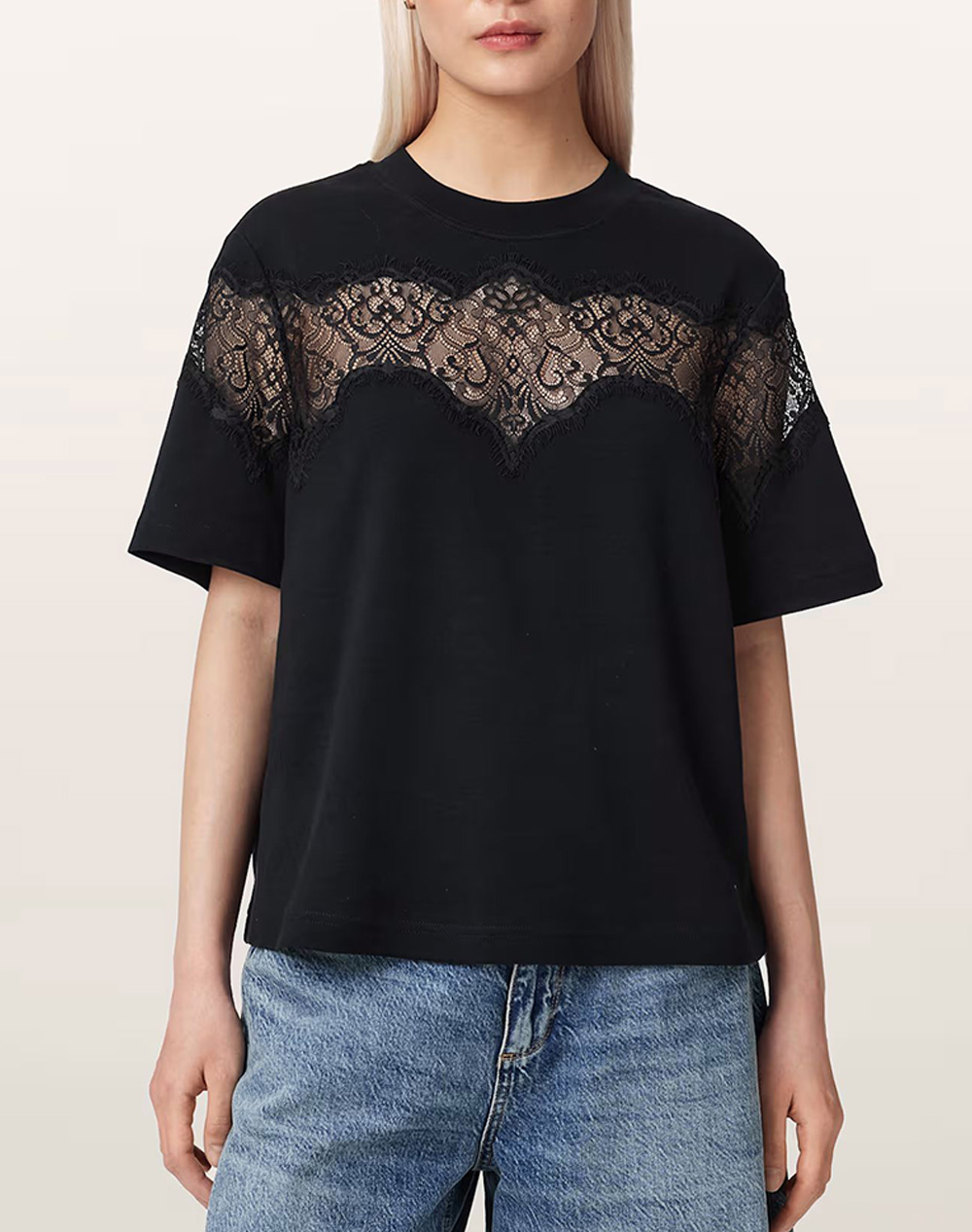 ALL SAINTS LISA LACE TEE