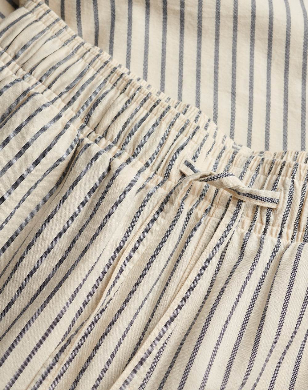 SUPERDRY D2 OVIN COTTON STRIPE ELASTIC TROUSER WOMENS TROUSERS