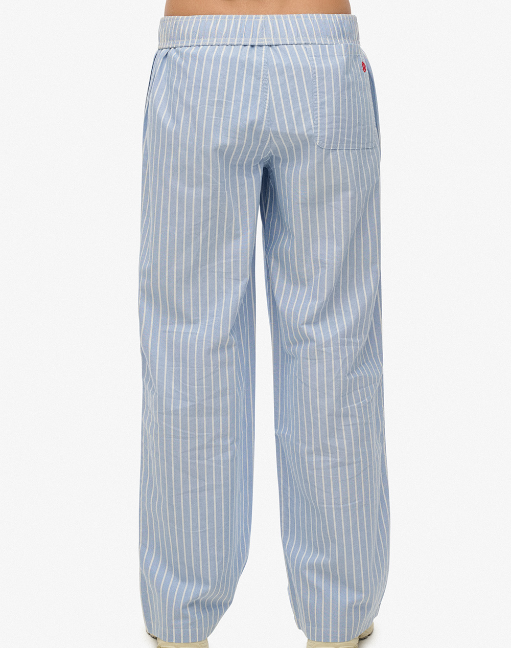 SUPERDRY D2 OVIN COTTON STRIPE ELASTIC TROUSER WOMENS TROUSERS