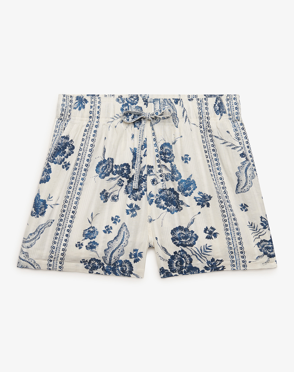 SUPERDRY D4 OVIN COTTON PRINTED BEACH SHORT WOMENS SHORTS