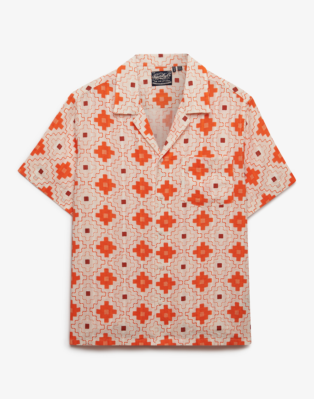 SUPERDRY D4 OVIN BEACH PRINTED S/S SHIRT WOMENS SHIRT