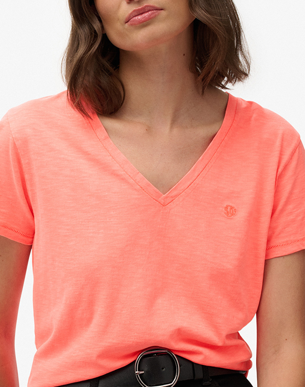 SUPERDRY D1 STUDIOS SLUB EMB VEE TEE ДАМСКА БЛУЗА