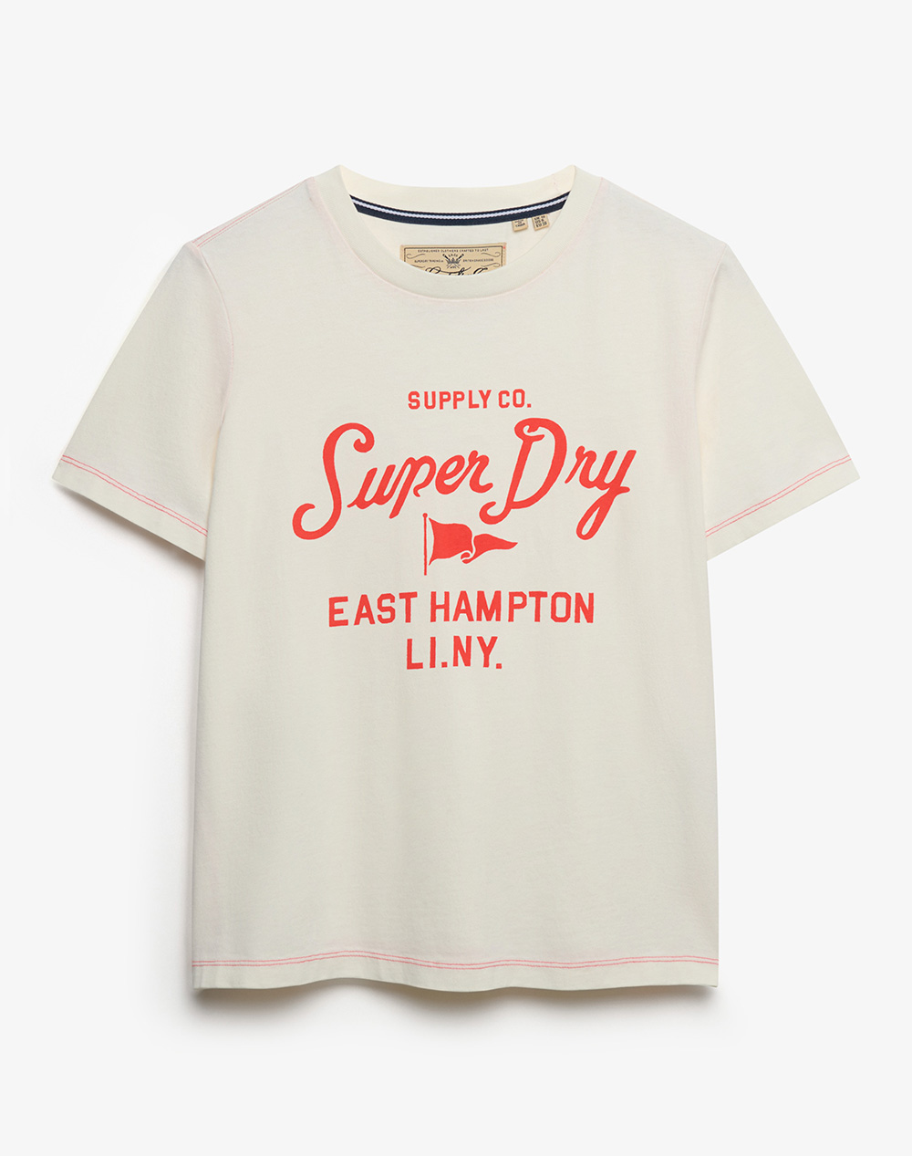 SUPERDRY D4 OVIN HERITAGE HAMPTONS TEE WOMENS BLOUSE