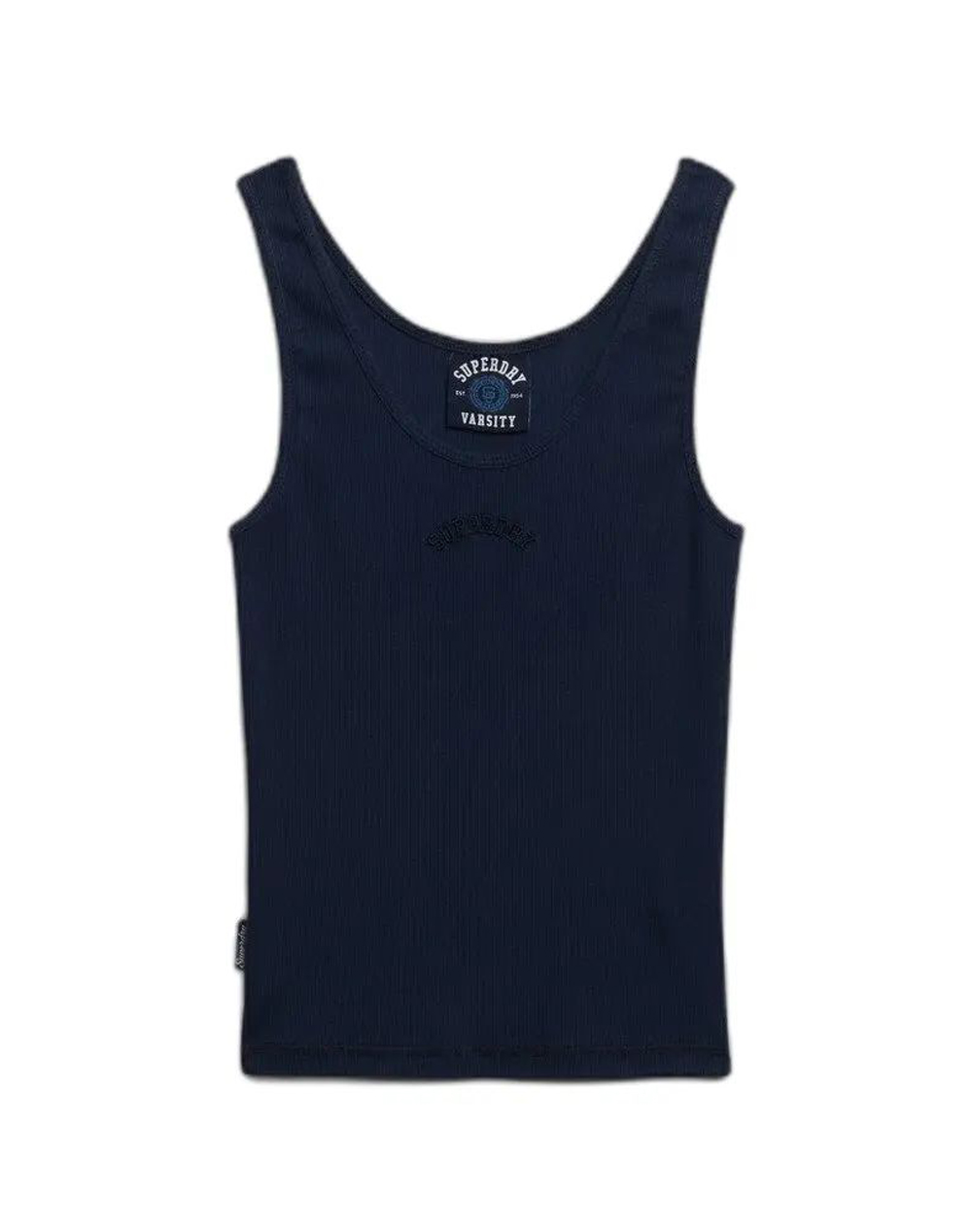 SUPERDRY D3 OVIN ESSENTIAL LOGO SCOOP VEST WOMENS BLOUSE