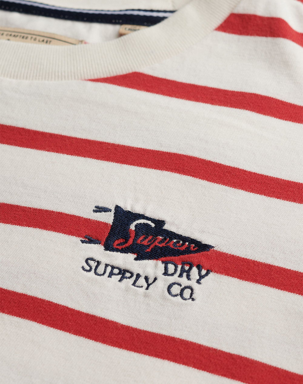 SUPERDRY D4 OVIN HERITAGE HAMPTONS STRIPE TEE WOMENS BLOUSE