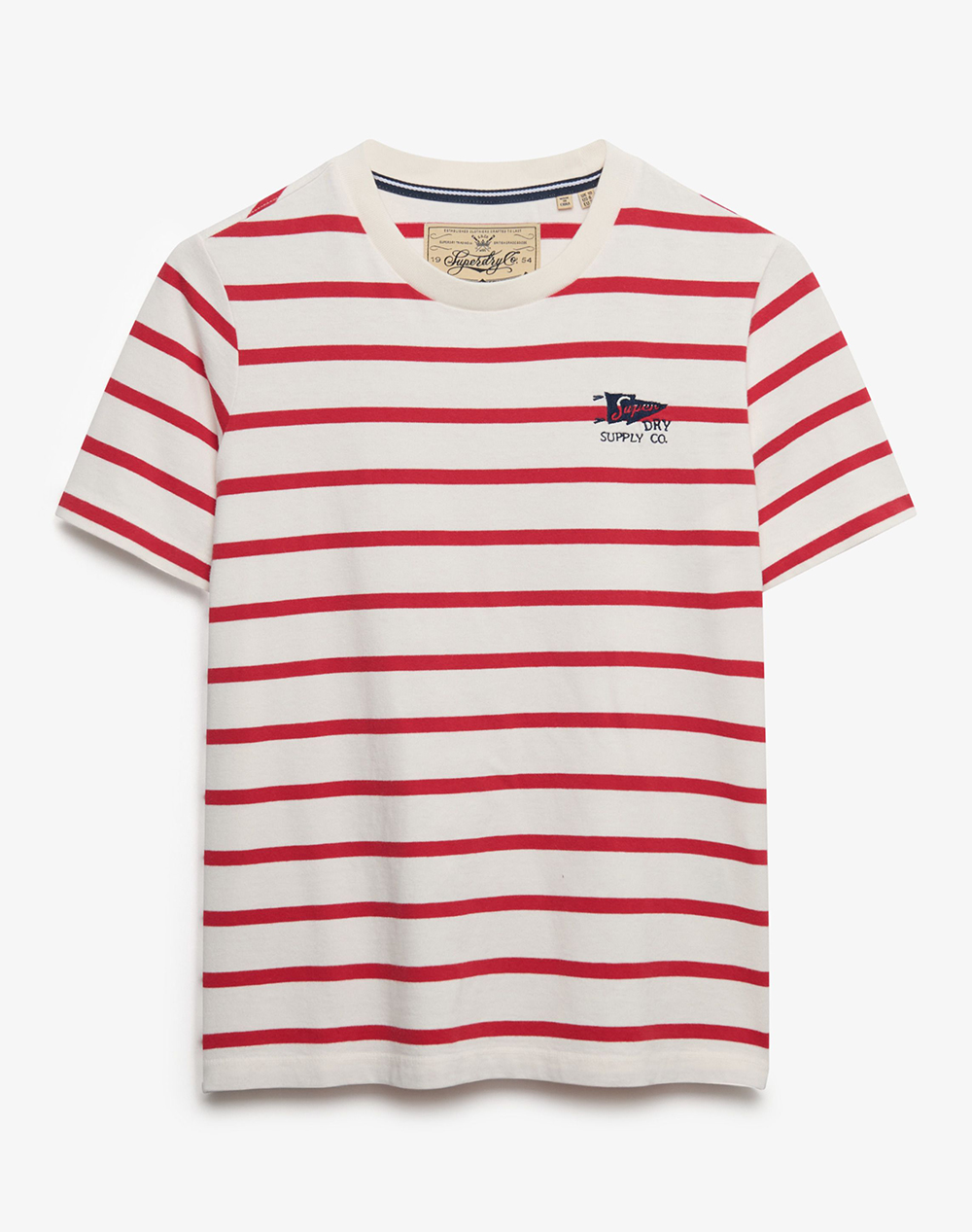 SUPERDRY D4 OVIN HERITAGE HAMPTONS STRIPE TEE WOMENS BLOUSE