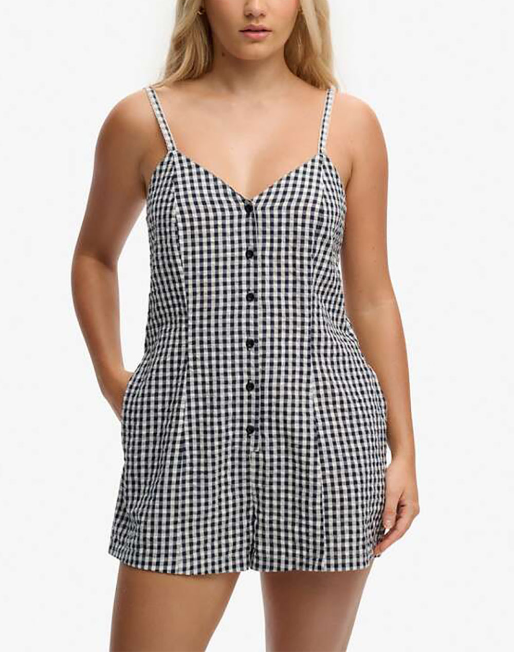 SUPERDRY D3 OVIN GINGHAM CAMI PLAYSUIT ДАМСКИ