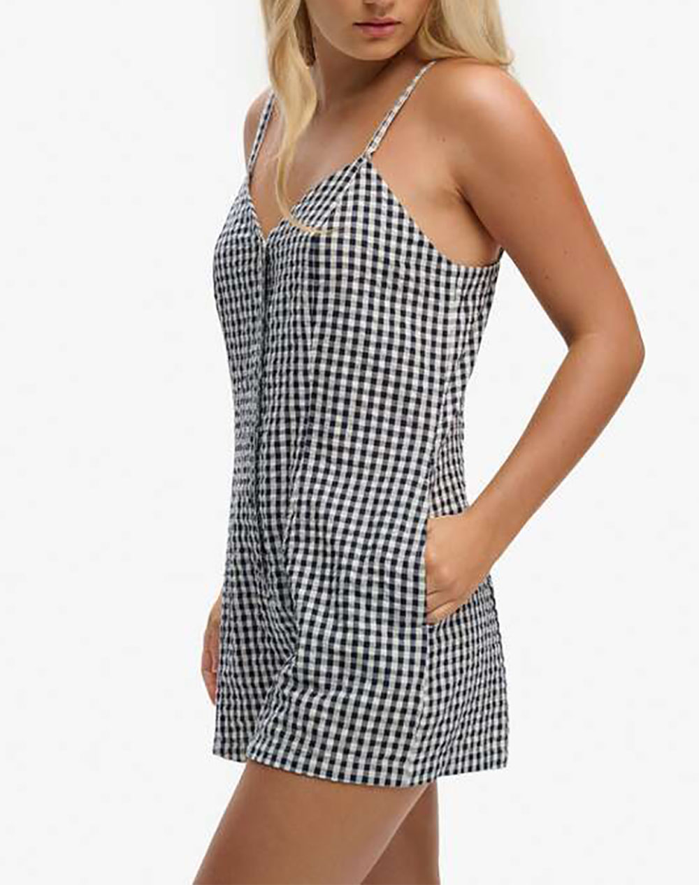 SUPERDRY D3 OVIN GINGHAM CAMI PLAYSUIT ДАМСКИ