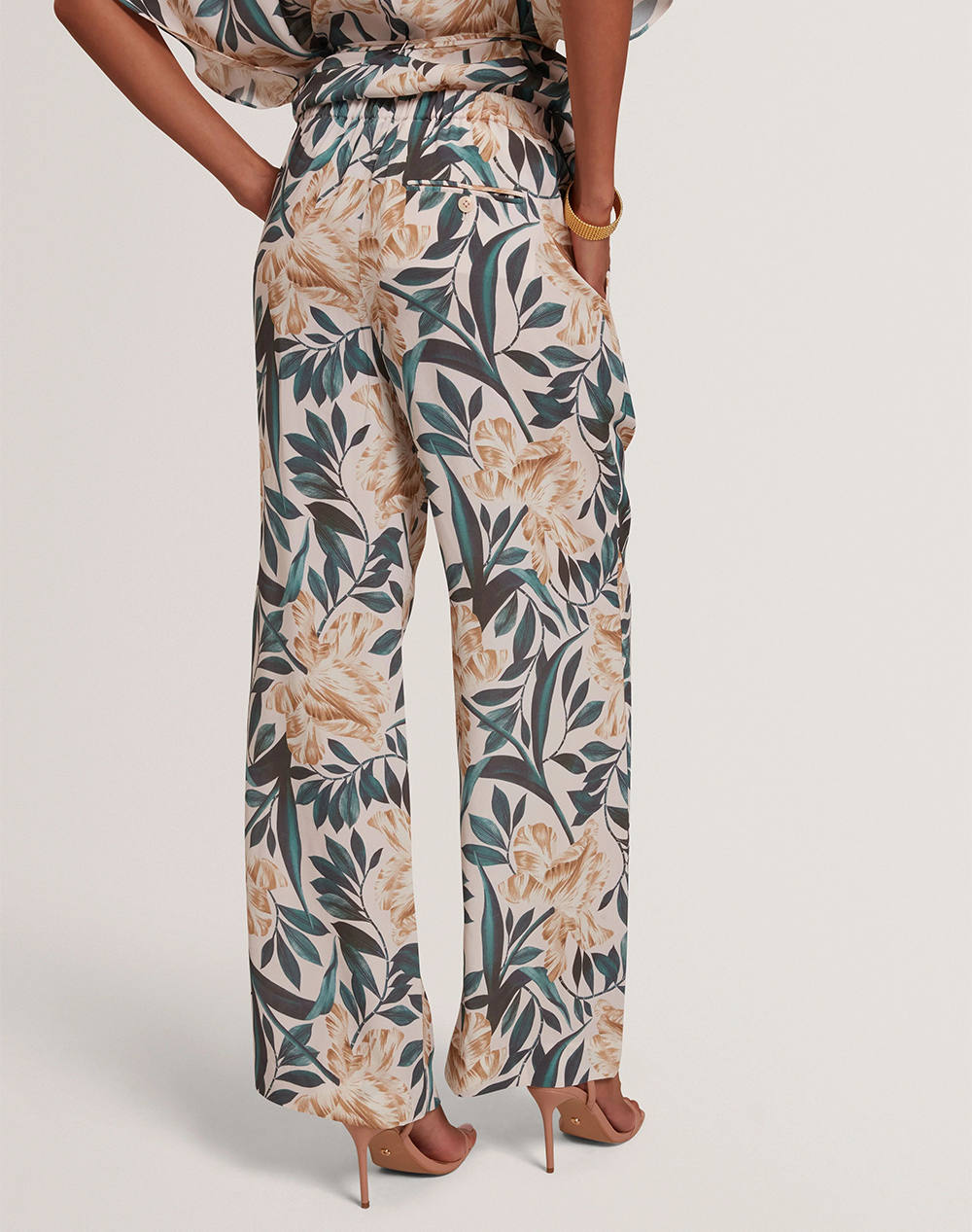 TED BAKER GRIESHA Printed Mid Rise Straight Leg Trouser