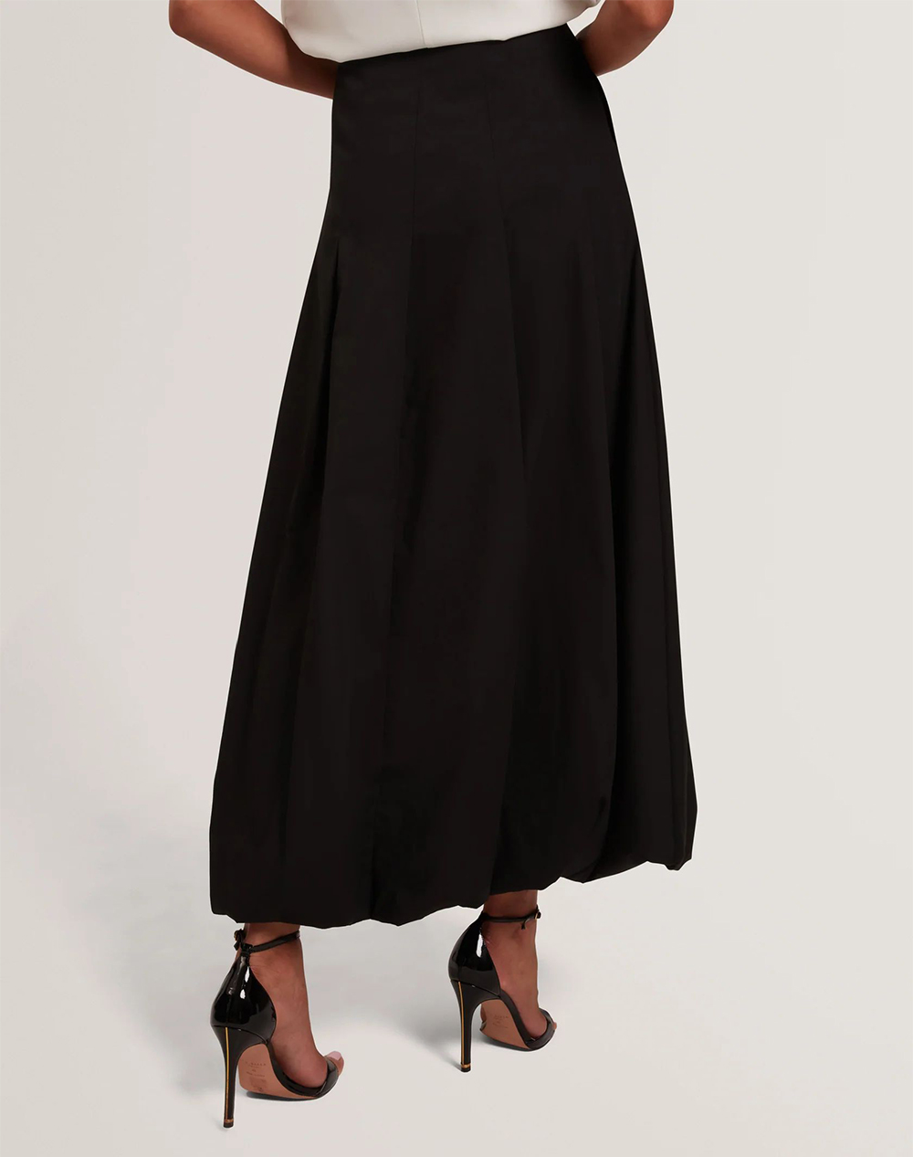 TED BAKER CINNABA Seam Detail Bubble Midi Skirt