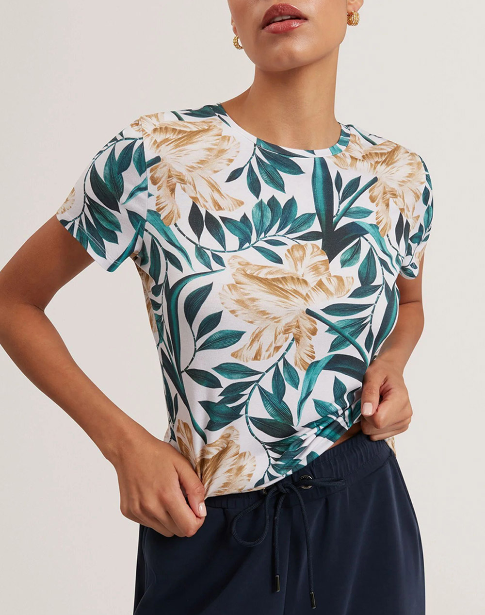 TED BAKER SELLEY Printed Fitted Tee