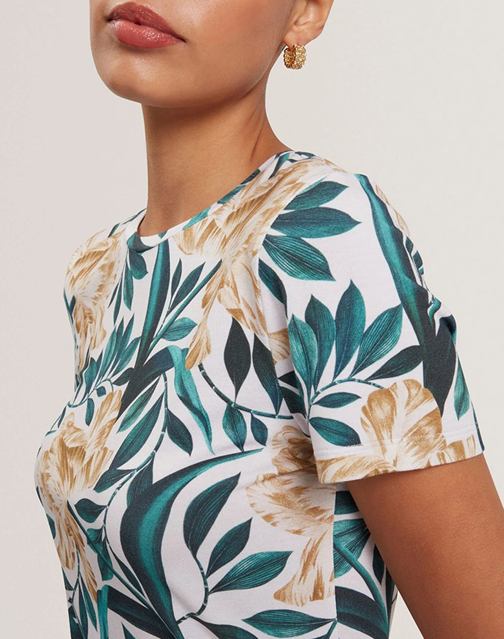 TED BAKER SELLEY Printed Fitted Tee