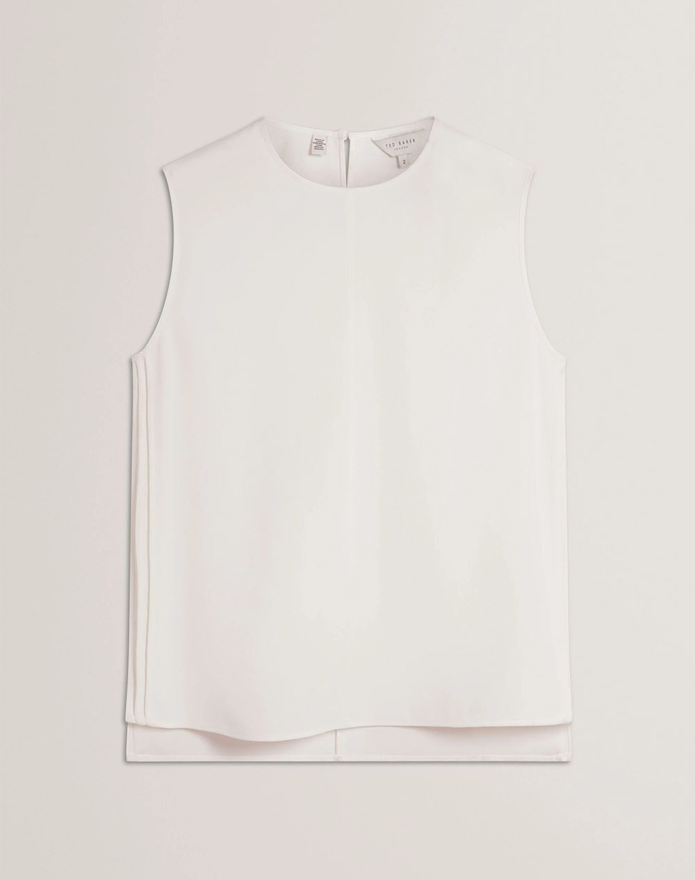 TED BAKER MARMIA Sleeveless Top With Piping Detail