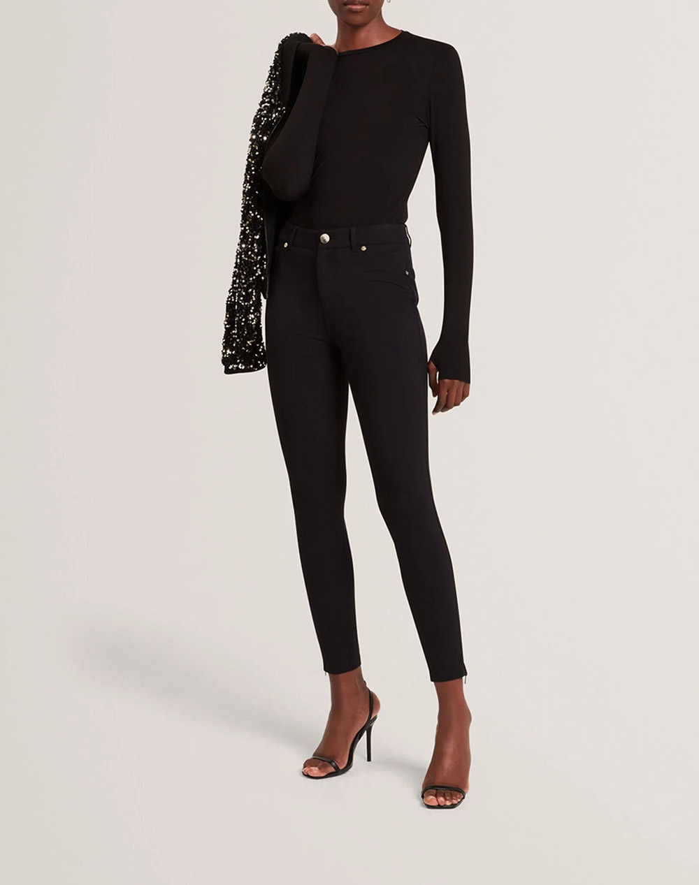 TED BAKER ARANIA Long Sleeve Fitted Jersey Top