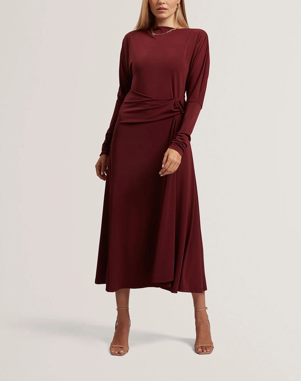 TED BAKER RALHAA Wrap Jersey Midi dress