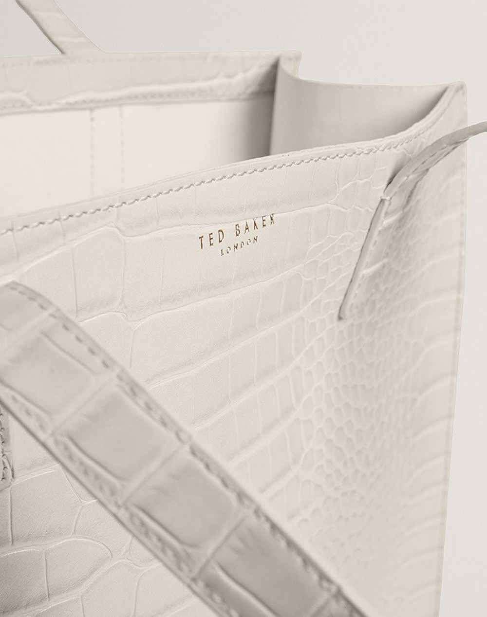 TED BAKER WENELLA Croc Effect Large Icon Bag