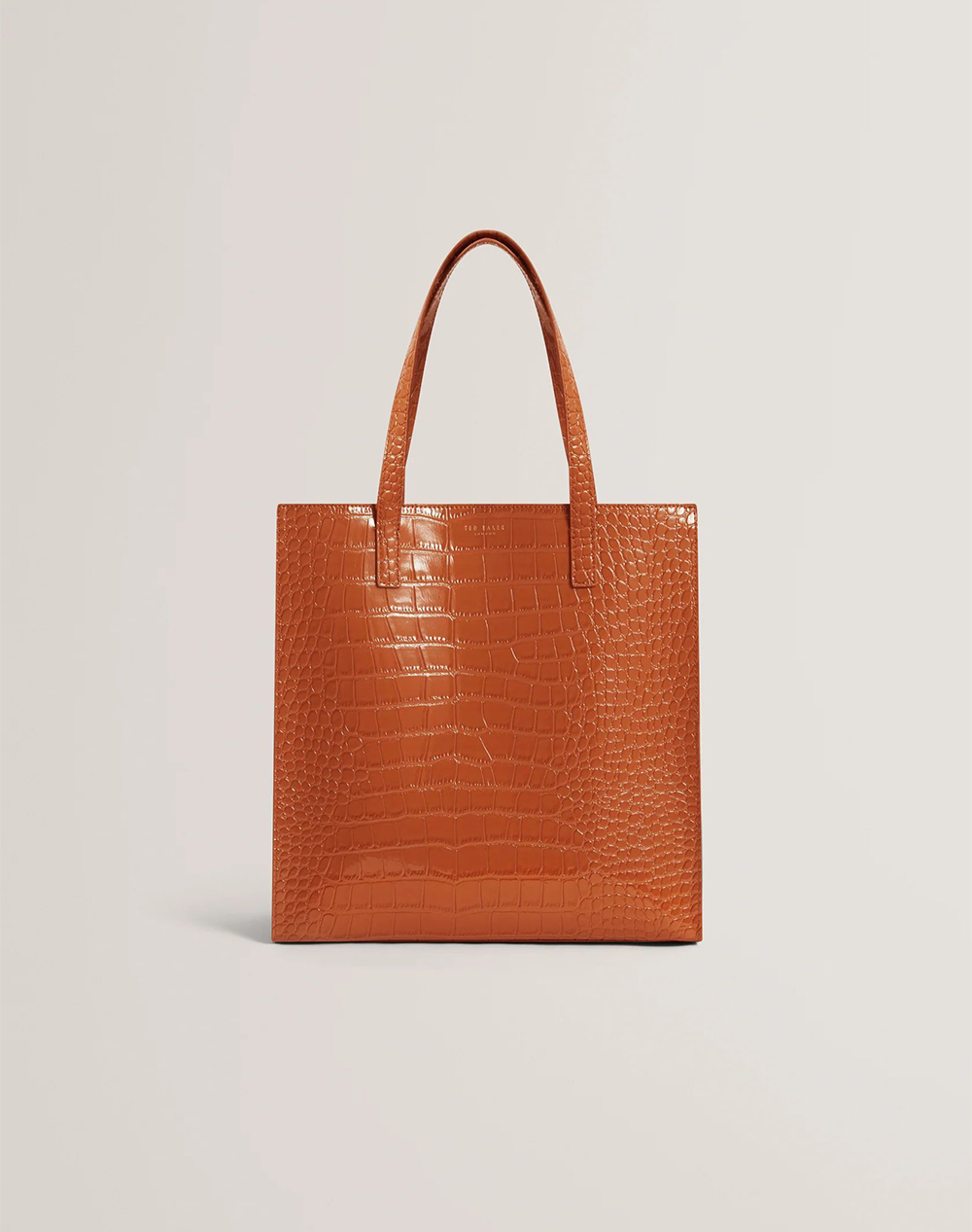 TED BAKER WENELLA Croc Effect Large Icon Bag