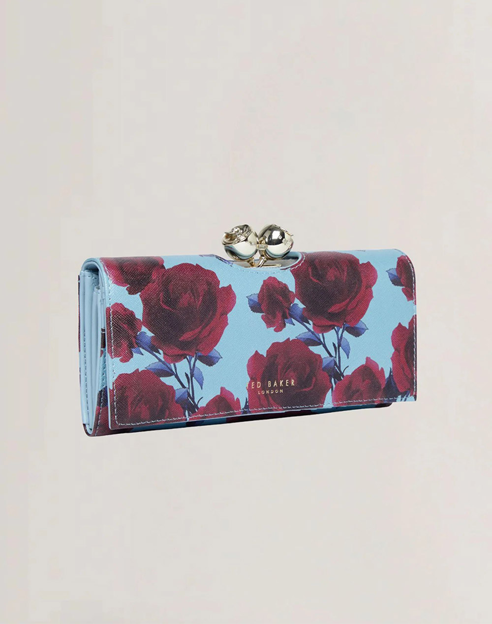 TED BAKER ELLRIE Large Rose Print Bobble Purse