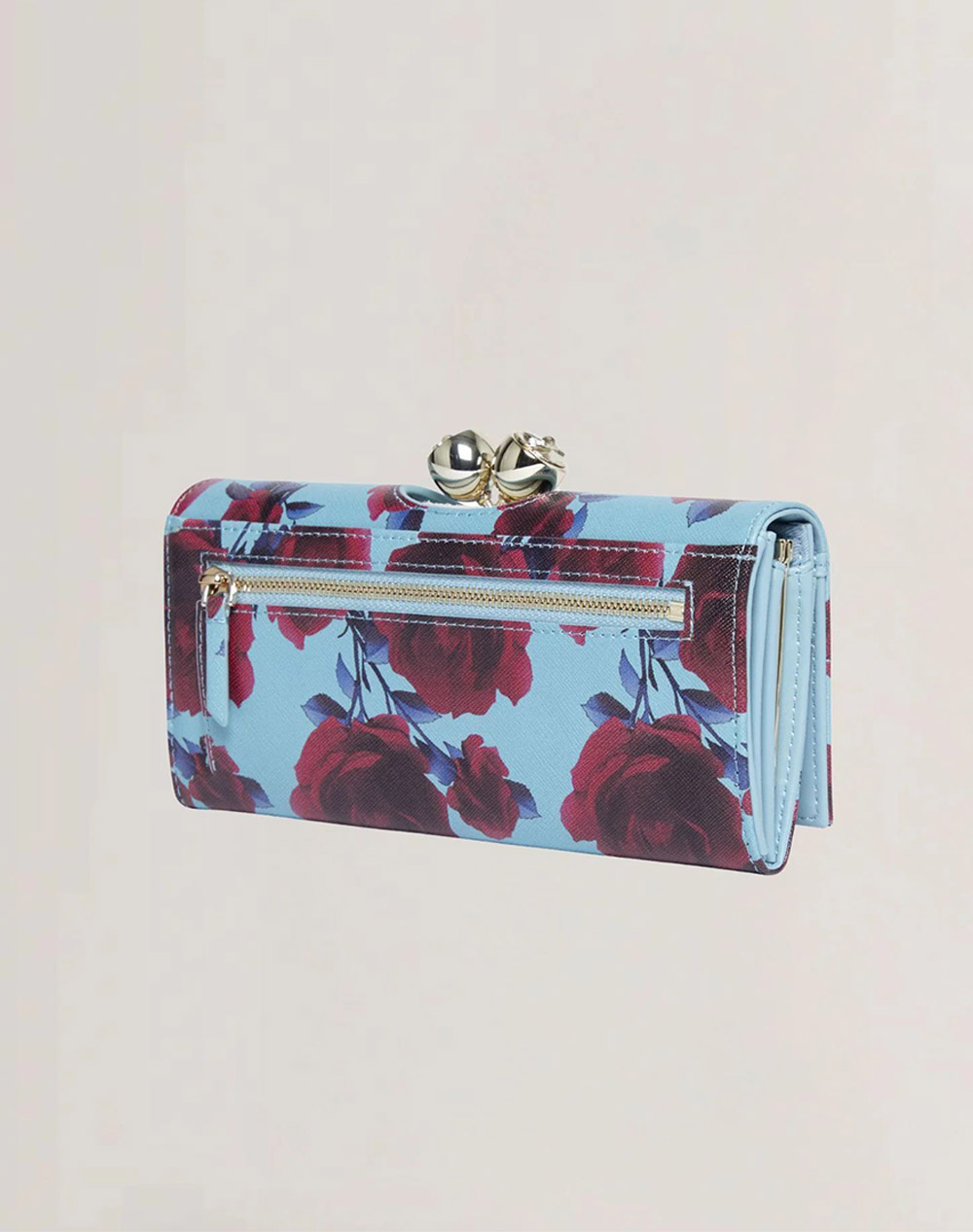 TED BAKER ELLRIE Large Rose Print Bobble Purse