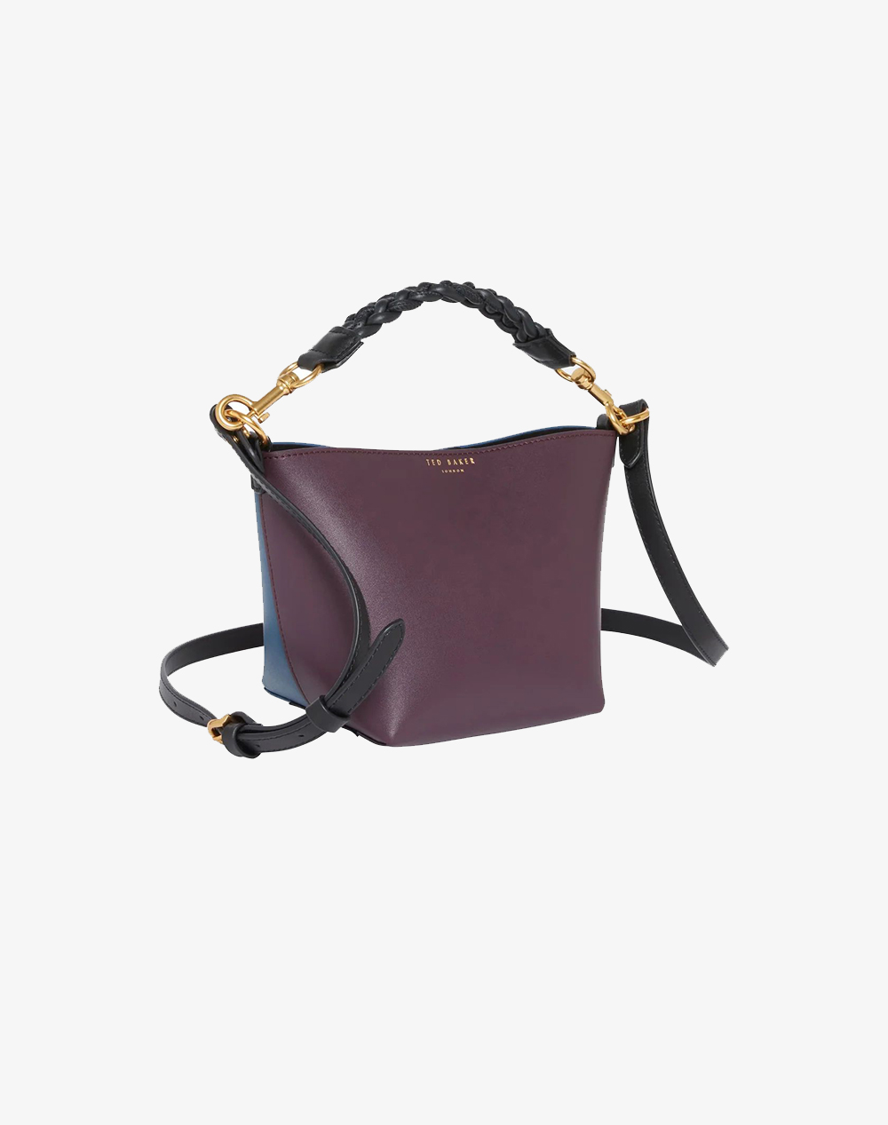 TED BAKER WYNOLA Woven Handle Colourblock Small Bag