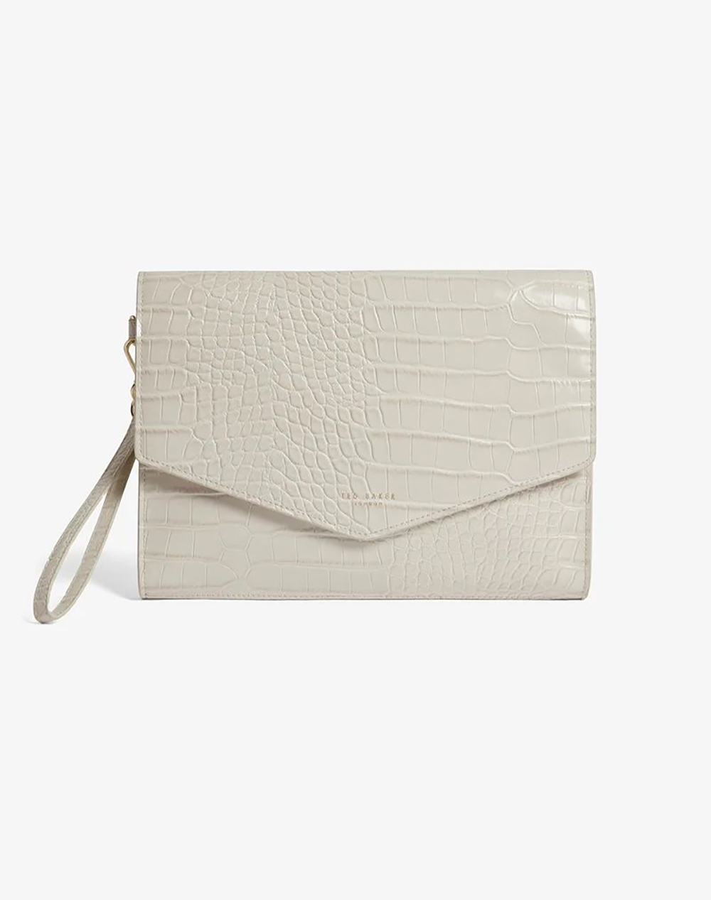 TED BAKER WESSLIE Croc Effect Icon Envelope Pouch