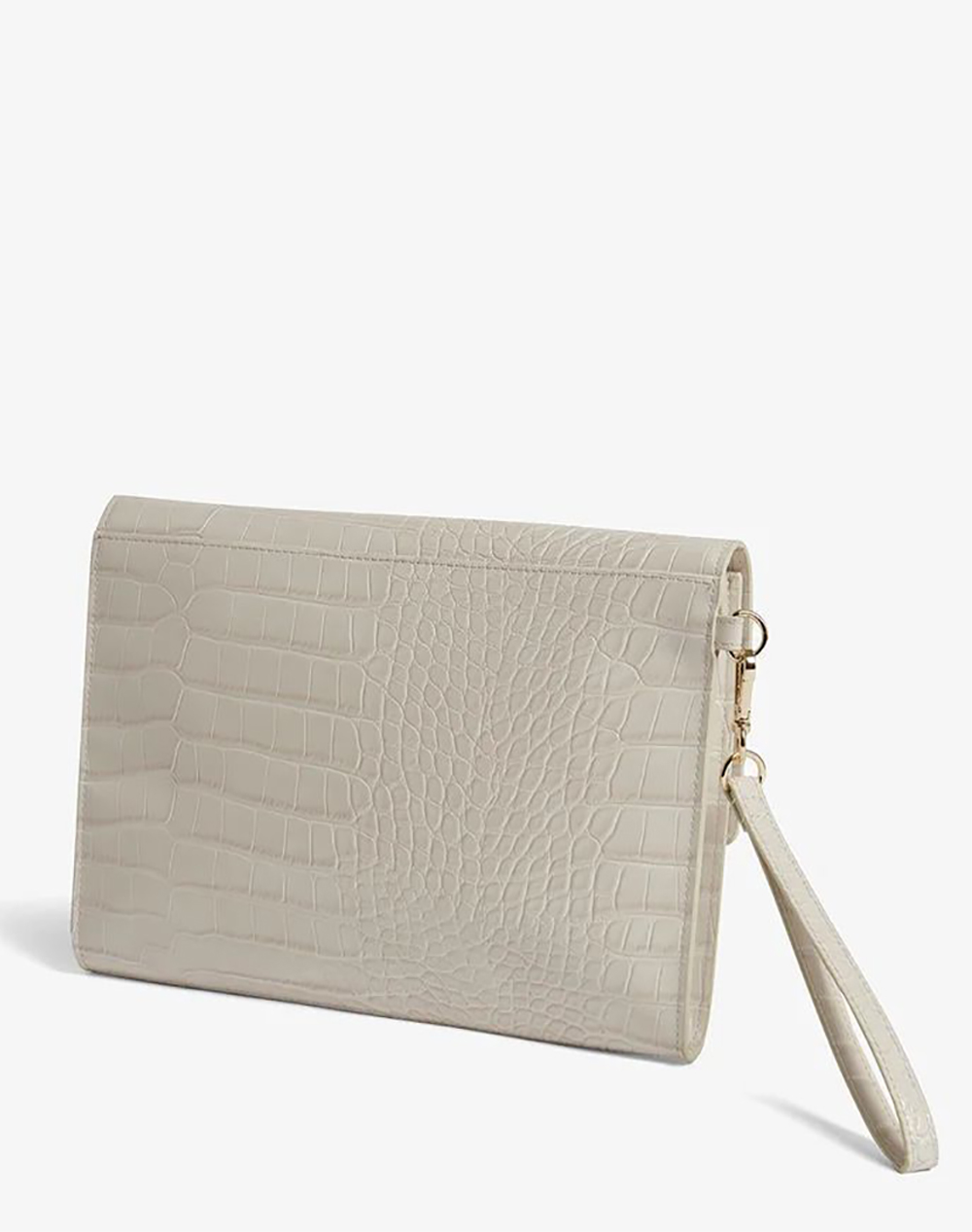 TED BAKER WESSLIE Croc Effect Icon Envelope Pouch