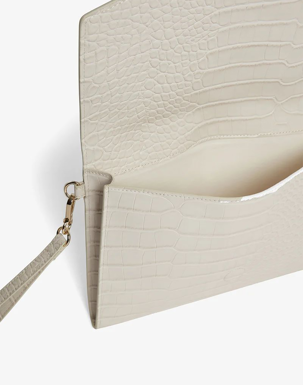 TED BAKER WESSLIE Croc Effect Icon Envelope Pouch