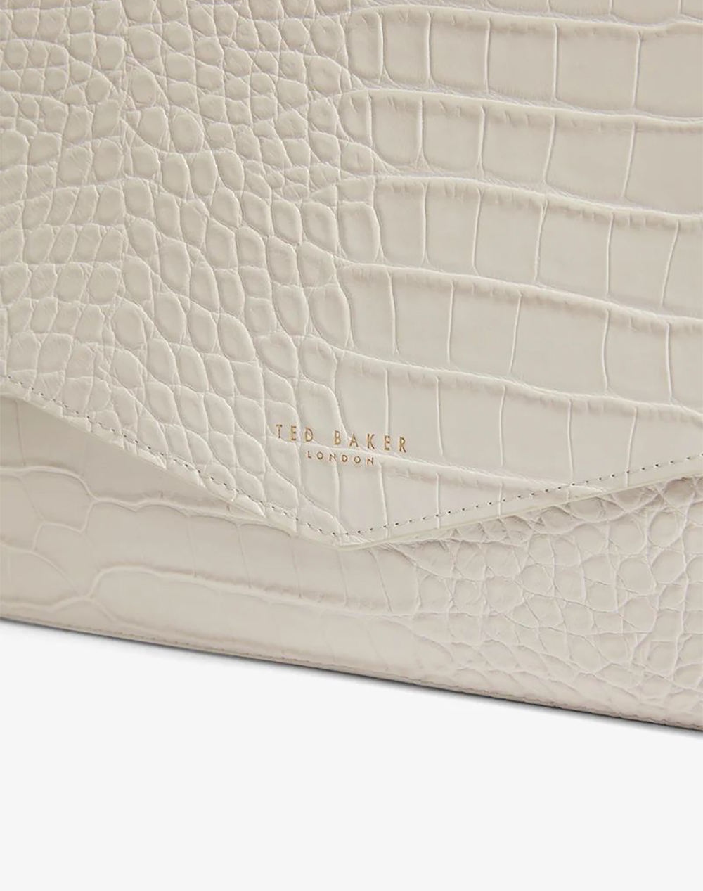 TED BAKER WESSLIE Croc Effect Icon Envelope Pouch