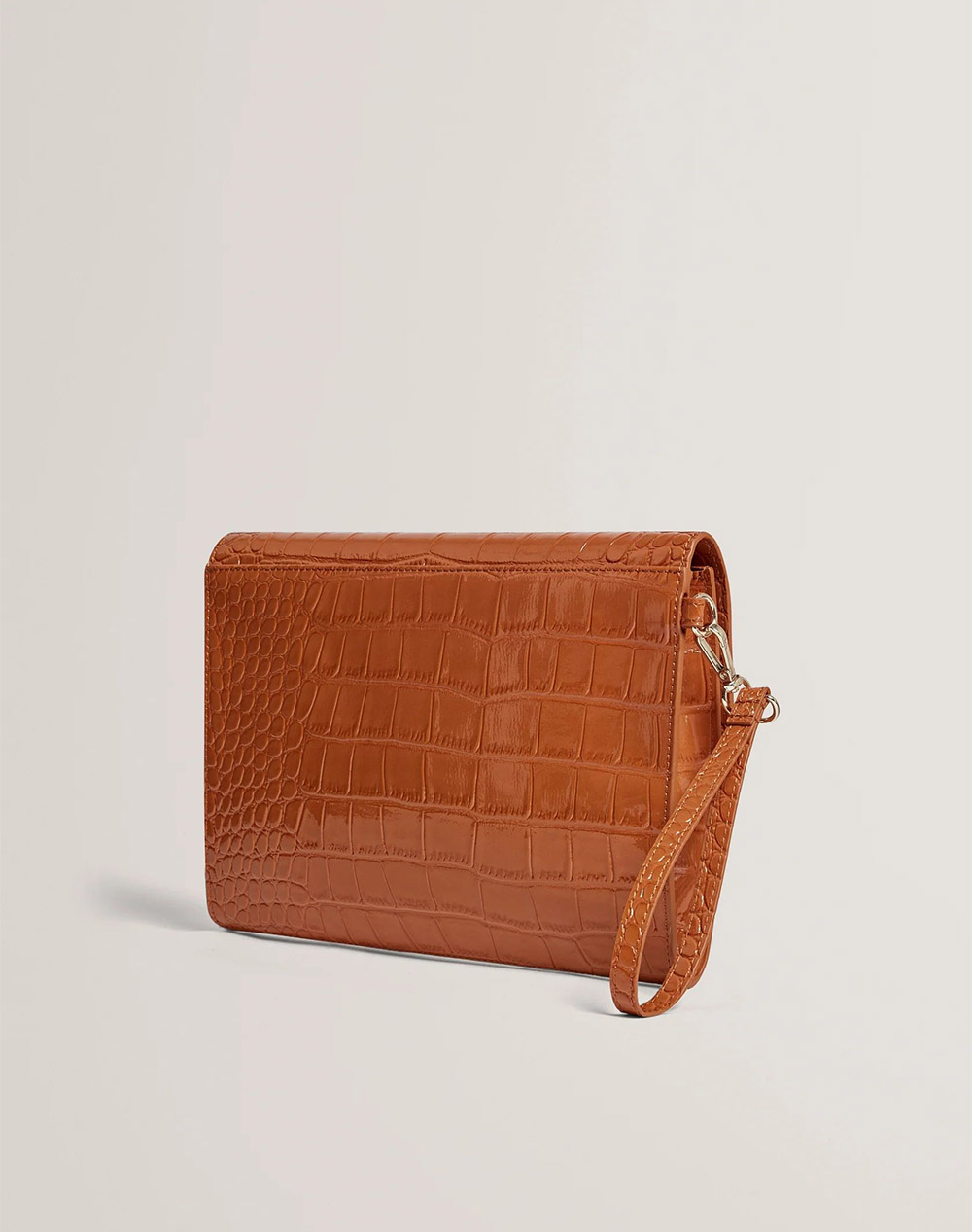 TED BAKER WESSLIE Croc Effect Icon Envelope Pouch