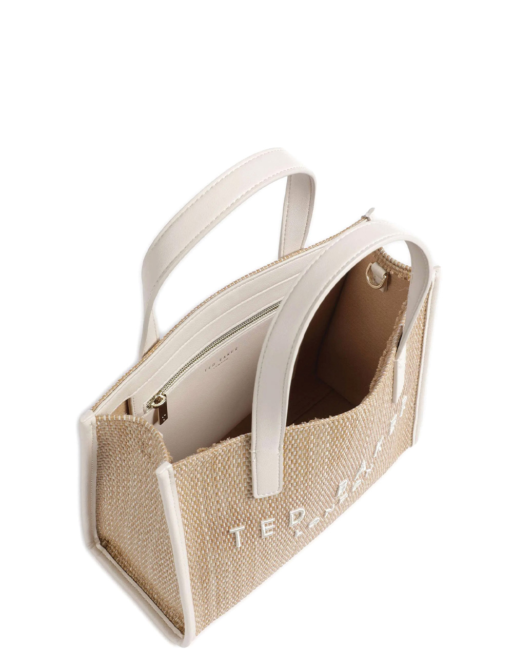 TED BAKER PAOLINA Faux Raffia Small Icon Bag