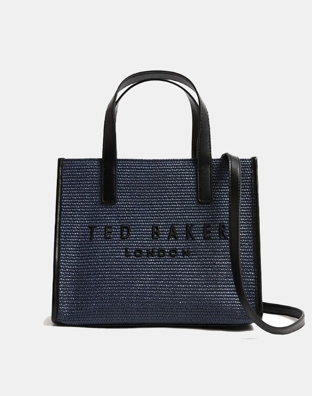 TED BAKER PAOLINA Faux Raffia Small Icon Bag