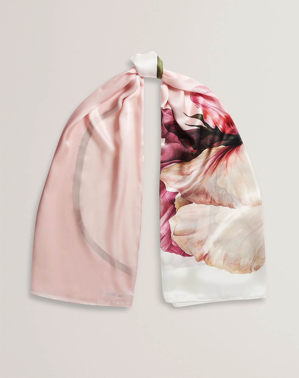 TED BAKER LISAAE Large Floral Print Silk Scarf