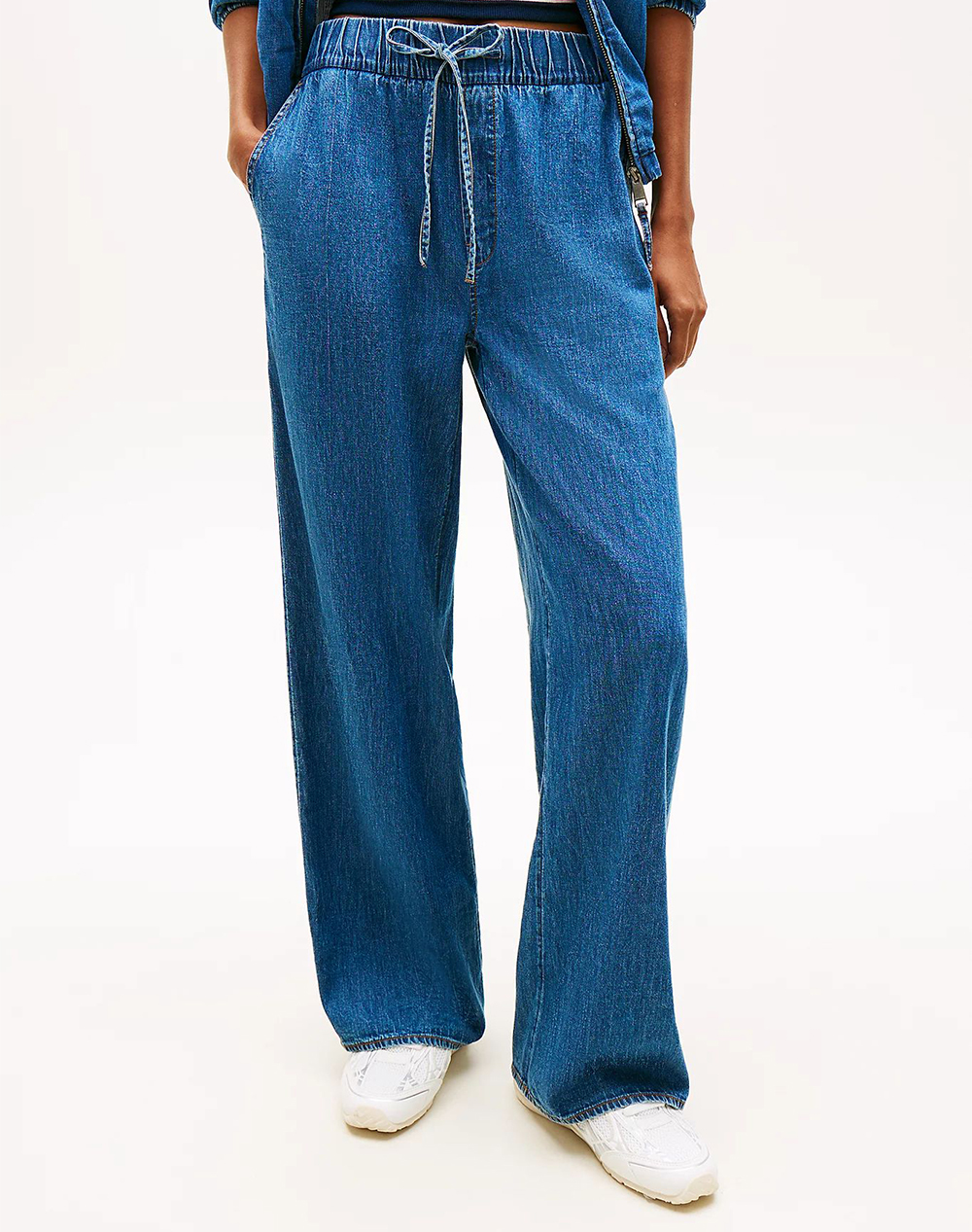 TOMMY JEANS TJW CHAMBRAY PULL ON PANTS