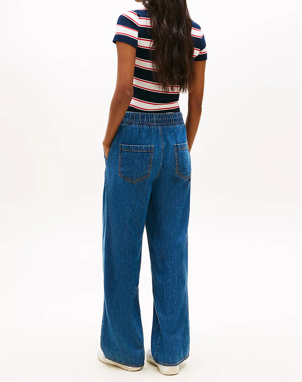 TOMMY JEANS TJW CHAMBRAY PULL ON PANTS