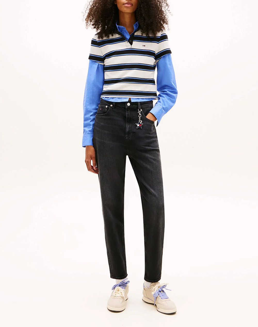 TOMMY JEANS MOM JEAN UH TPR BI5181