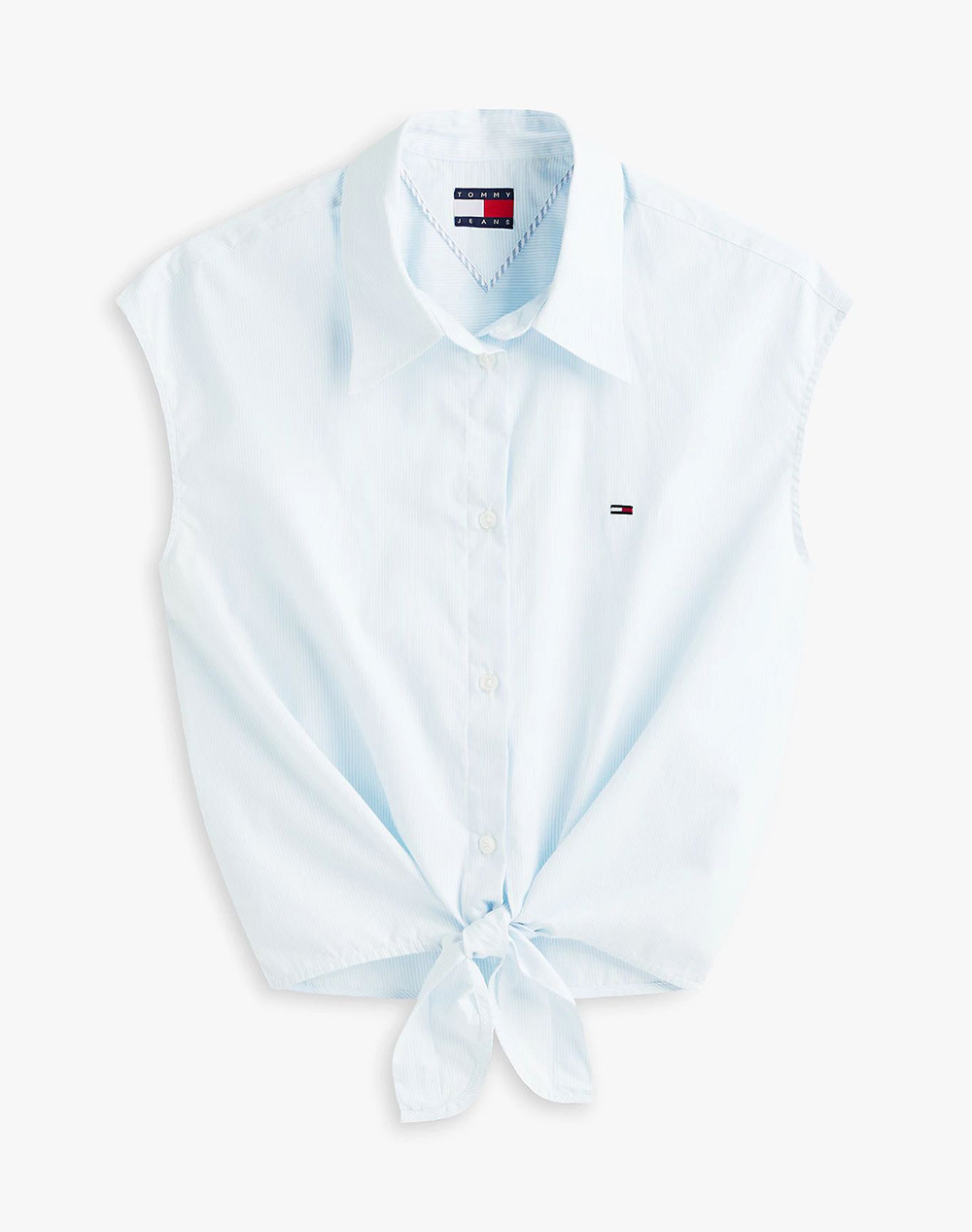 TOMMY JEANS TJW TIE FRONT POPLIN SHIRT