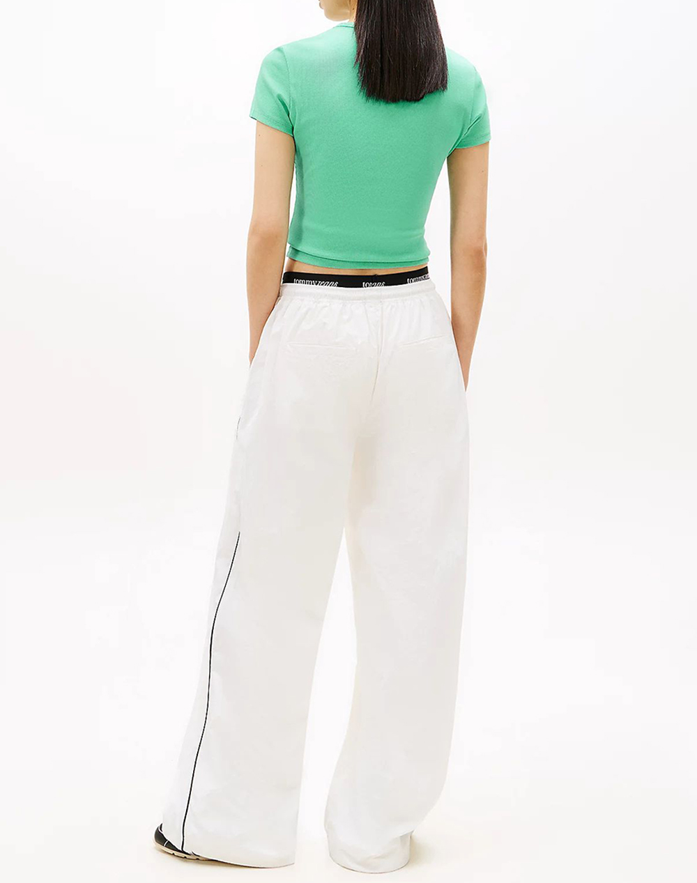 TOMMY JEANS TJW SLIM ESSENTIAL RIB SS EXT