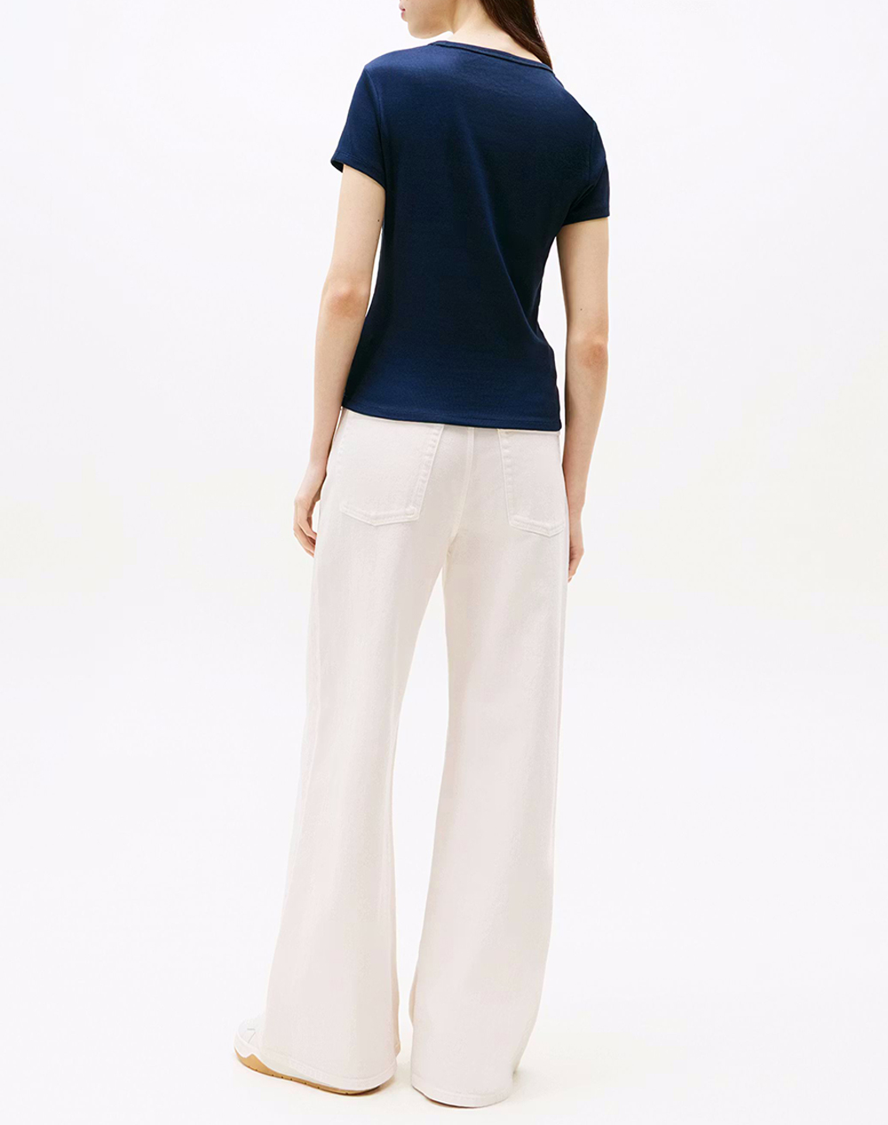 TOMMY JEANS TJW SLIM ESSENTIAL RIB SS EXT