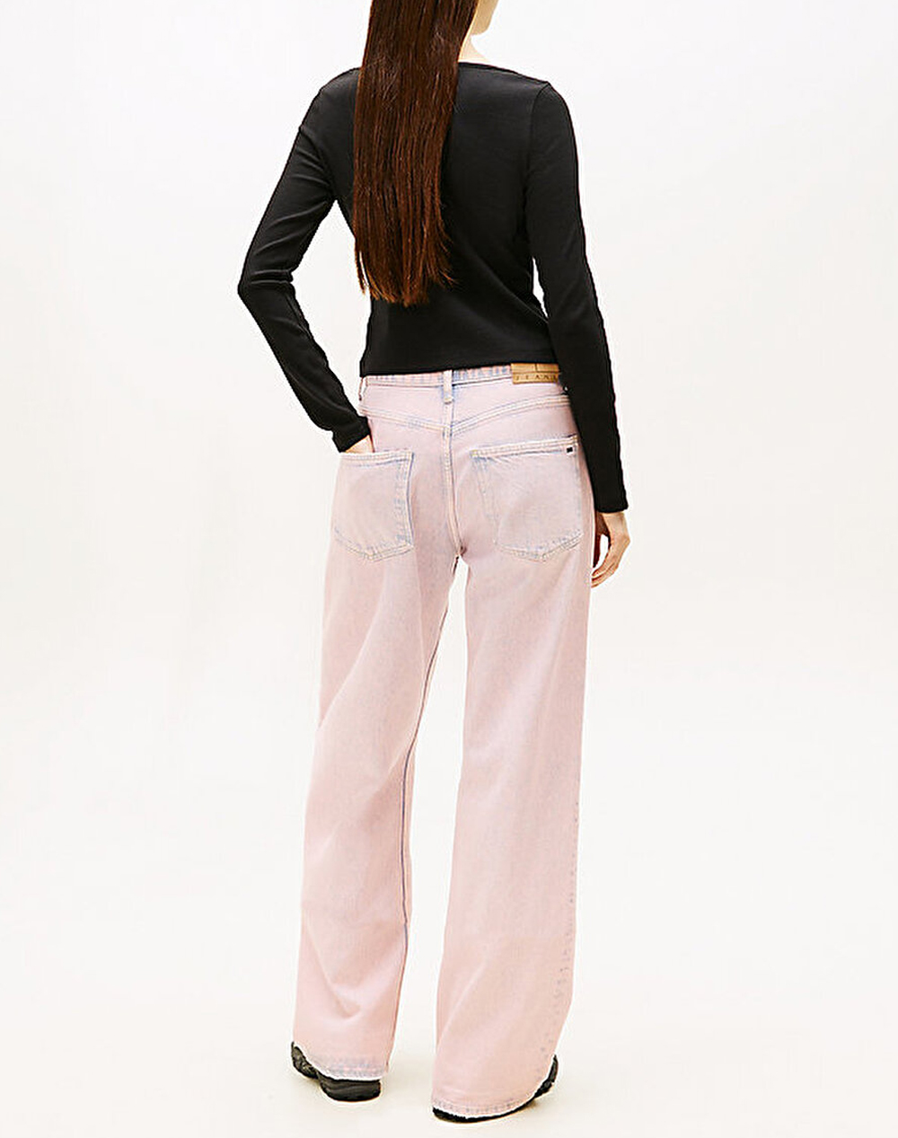 TOMMY JEANS TJW SLIM RIB SNAP BUTTON LS