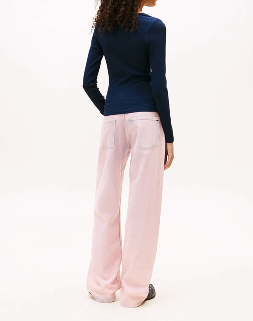 TOMMY JEANS TJW SLIM ESSENTIAL RIB V LS