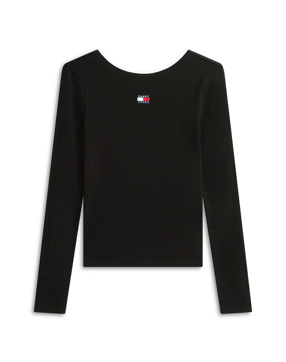 TOMMY JEANS TJW SLIM BADGE LS RIB TEE EXT
