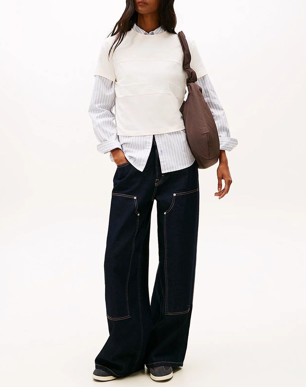 TOMMY JEANS TJW REG SH TONAL FLAG TEE