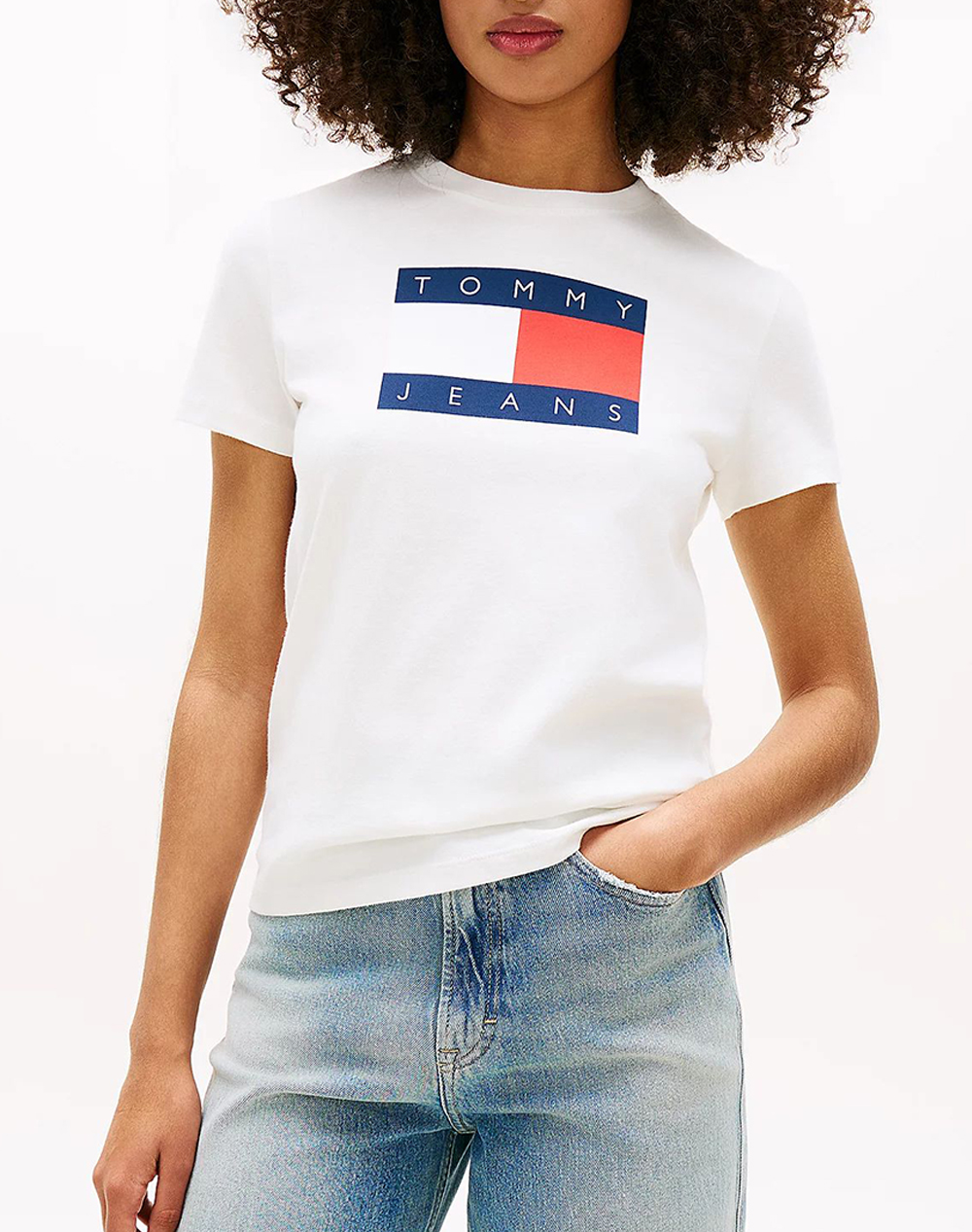 TOMMY JEANS TJW REG TJ FLAG SS TEE