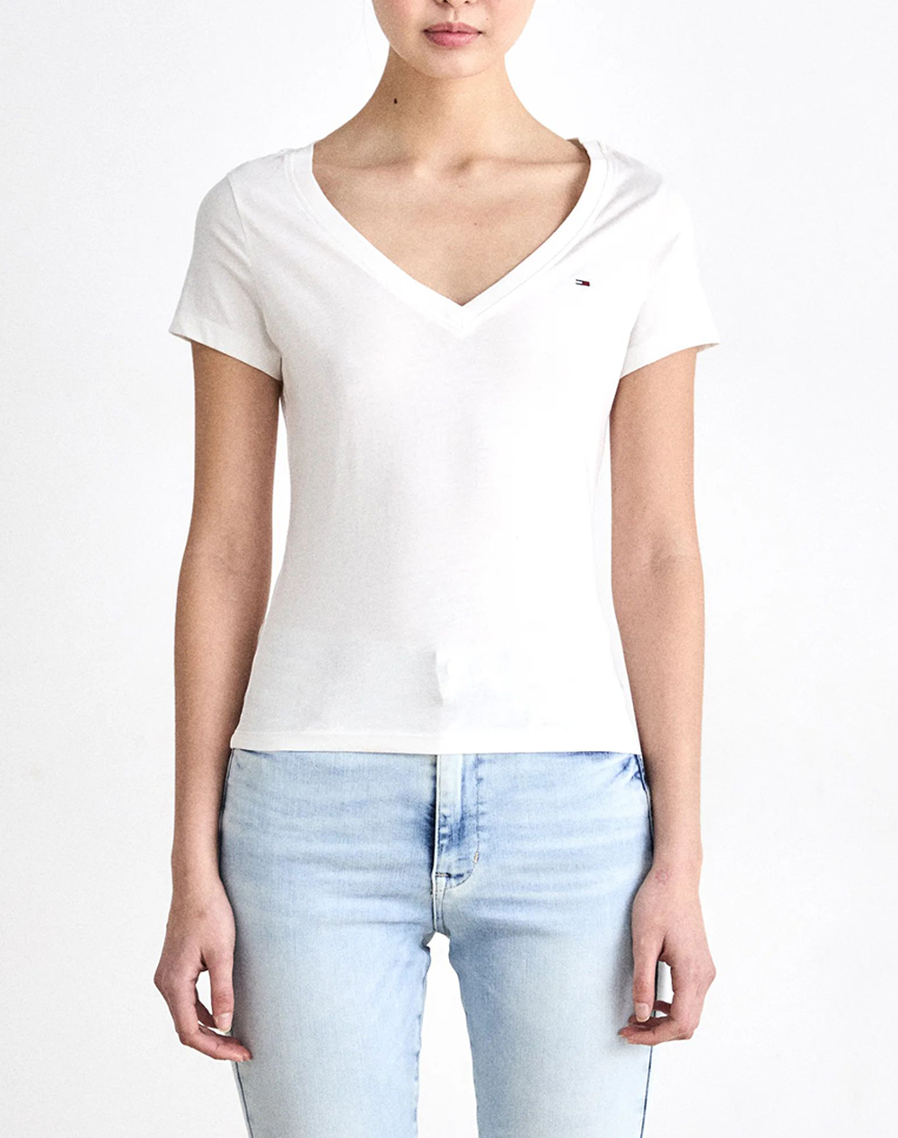 TOMMY JEANS TJW V-NECK TEE